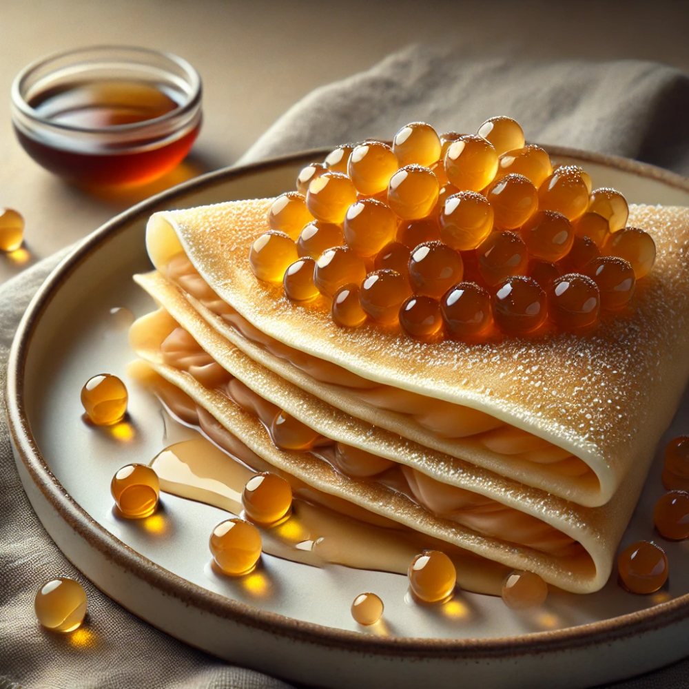 Recette de crêpes aux bulles fusion érable